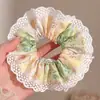 Scrunchie de malha grande estilo coreano para mulheres, acessório de cabelo estilo preguiçoso vintage, elástico para coque, enfeite de cabelo