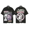 Moda Americana Transfronteriza Hellstar Serie Hellstar Camisetas Casuales de Algodón Impresas para Hombres y Mujeres Verano Sueltas de Manga Corta