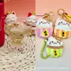 Colgante de oro puro 999 de Hello Kitty, serie de gatitos de peluche Sanrio, cordón, regalo promocional de tienda de oro