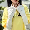 Verão Novo Cor Sólida Renda Protetor Solar Mangas Femininas Anti-ultravioleta Braço Seda Gelada Luvas Protetor Solar Dirigindo Mangas de Gelo