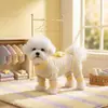 Ropa para Mascotas Estrella y Luna Ropa de Casa para Otoño e Invierno, Conjunto Cálido con Capucha de Cuatro Patas que Protege el Vientre para Perros Pequeños y Medianos