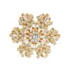 Novo Produto Explosivo Broche de Floco de Neve Giratório Criativo Adesivo para Geladeira Dourado Galvanizado Diamante Alto Senso Pequeno Decoração de Crowdsourcing