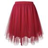Amazon Falda Corta de Malla para Mujer Falda Corta Plisada Voluminosa Falda de Princesa con Dobladillo Ancho Cintura Alta Malla Ligera