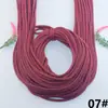 Cuerda Trenzada de Núcleo Bicolor Vertical de 5 mm Correa Cruzada de Moda Cuerda Decorativa Cordón para Cintura de Ropa Longitud Ajustable