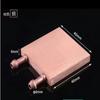Bloque de Agua de Cobre Placa Enfriador de Agua Succión de Calor Líquido Frío CPU Semiconductor Refrigeración Chip Radiador