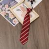 Corbata a rayas cianóticas de oro rojo jk escolar para estilo universitario accesorios de camisa casual dk para hombre japonés todo partido