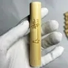 Pieza de Mango de Bambú de Jade Sólido con Material de Cristal Amarillo, Grabado Dorado, Arte de Bambú Tallado a Mano, Bambú al por Mayor