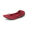 Zapatos de Blogger Mismo Estilo Todo Cuero por Dentro y por Fuera Forma de Rastrillo Nuevo Punta Cuadrada Pequeña Superficie Suave Suela Suave Hechos a Mano Arrugados Fondo Plano Boca Baja Zapatos de Calle
