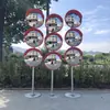 Espejo de Registro de Entrada de Moda Alta Definición Interior y Exterior Tráfico Espejo de Gran Ángulo Espejo Convexo Esquina de Carretera Espejo Curvo Espejo Reflectante Cóncavo Venta Directa