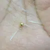 Brincos Transparentes de Resina Tendência Coreana e Japonesa Acessórios para Brincos DIY Brincos com Copo Furado Brincos Pequenos Hipoalergênicos