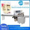 Máquina de embalagem de fundo de pizza, base de pizza, bolo de trigo assado, ensacador automático, embaladora de bolo naan, panqueca, máquina de embalagem tipo travesseiro