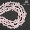 Jinghui Joyería DIY Accesorios Hechos a Mano Cuarzo Rosa Natural Piedra Triturada Semiacabado Irregular Pulsera de Cristal Cuentas Sueltas Cuentas de Hilo