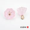 Hebilla de plato de jade sintético cheongsam traje Tang Hanfu botón Hebilla de botón de vidrio de loto estilo nacional traje antiguo traje étnico