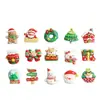 Kit de acessórios para joias DIY de resina cor creme de Natal, atacado, adequado para fazer presilhas de cabelo e outros acessórios com tema de Natal
