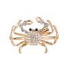 Broche de lagostim incrustado de diamante estilo coreano personalidade criativa animal corpete roupas acessórios terno pino anti-luz fivela
