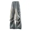 Pantalones de Trabajo de Verano Transfronterizos con Sensación de Hielo para Hombre, Bolsillos Múltiples Casuales Talla Grande Estilo Americano Rectos Holgados para Exteriores Montaña Senderismo