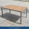 Mesas y Sillas de Madera Plástica para Exterior, Madera Anticorrosiva para Patio, Impermeable y Protector Solar, Balcón al Aire Libre, Combinación de Mesa y Sillas para Jardín de Ocio al Aire Libre