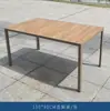 Mesas y Sillas de Plástico Madera para Exteriores Patio Madera Anticorrosiva Impermeable Protector Solar Protector Solar Combinación de Mesa y Sillas de Ocio para Jardín al Aire Libre