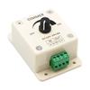 Interruptor de perilla manual con regulador de intensidad LED, controlador de barra de luz monocromática PWM, voltaje único de 8 A, 12-24 V