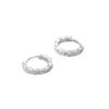 Pendientes de plata de ley S925 con diseño de flor de coche brillante y redondo con hebilla para la oreja, estilo coreano, sencillos, joyería para la oreja, en stock, venta al por mayor