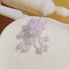 Horquilla con cuentas tejidas a mano para el cabello, accesorios para el cabello, pendientes, material al por mayor, con carillón de viento de cristal y borlas frescas