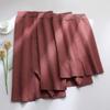 Falda de punto de longitud media para mujer, otoño e invierno, cintura alta, falda de un solo paso, falda cruzada en la cadera, falda larga, falda de lana dividida gruesa