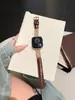 Pulseira de Couro com Zircônia Encrustada de Diamante Floral de Cobre Adequada para Apple Watch iWatch 12ª Geração 11/10