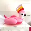 Unicornio Inflable de PVC Extra Grande con Alas Flotantes Cama Flotante Silla Lounge Inflable para Agua Flamenco Rosa Dorado Montura