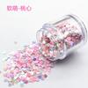 Estrella de Cinco Puntas Chica Amorosa Suave Linda Maquillaje de Ojos Lentejuela DIY Pegamento de Gota Funda para Teléfono Móvil Arte de Uñas Lentejuela Material de Slime