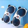 2022 Novo Óculos de Sol de Silicone de Panda de Desenho Animado Óculos de Sol Polarizados Opcionais para Crianças ao Ar Livre Festa Pier Fofo