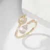 Anillo Ins Versátil Geométrico Rectangular de Zirconia Retro Pequeña Fragancia Versátil de Gama Alta Europeo y Americano de Lujo Ligero Transfronterizo