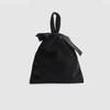 Bolsa de Cordão de Veludo Espesso de Alta Qualidade com Bordado, Logotipo Personalizável, Bolsa de Veludo para Armazenamento com Cordão, Presente de Feriado