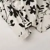 Camisa Retrô com Estampa de Tinta para Primavera e Outono, Top Fino Versátil de Alta Qualidade Novo Estilo Chinês para Mulheres Que Parecem Mais Jovens