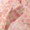 Tejido de Malla Estampado Digital, Estilo Pastoral, Suave y Dulce Malla Suiza Vestido Infantil, Falda de Gasa, Tela de Flores Pequeñas