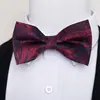Pajarita de Hombre de 1200 Puntadas Novio Boda Fiesta de Negocios Rayas Jacquard Accesorios de Vestir Formal Directo del Fabricante