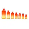 Botella de Aceite Esencial con Gradiente Naranja Personalizada al por Mayor 5-100ml Botella de Vidrio con Gotero Botella Dispensadora Cosmética Botella de Esencia