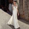 Vestidos de Novia Europeos y Americanos 2026 Estilo Nuevo Sin Mangas Cola de Pez Sexy Cola Pequeña Ajustado Encaje Sesión de Fotos Vestido de Novia Ligero