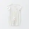 Roupa Fina de Verão para Recém-Nascido 2025 Macacão de Algodão Puro Seda Ecológica Ha Yi Fibra de Bambu Roupa de Rastejar