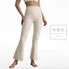 Pantalones Deportivos Acampanados, Pierna Ancha, Ligeramente Acampanados, Cintura Alta, Pantalones de Yoga Levanta Glúteos, Sensación de Segunda Piel, Fitness, Pilates, Diseño Sin Costuras Línea T para Mujer