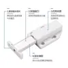 Manija de rebote sin tirador para puerta de gabinete, tipo push-to-open, abridor automático de puerta de armario con rebote, atracción magnética para puerta de gabinete, Tacto Magnético