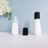 En stock botella cónica blanca de espuma de 60 ml, botella espumadora de PET para mousse de 100 ml, dispensador portátil de espuma facial