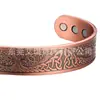 Popular Pulsera Roja de Cobre de Amazon, Pulsera de Energía Árbol de la Vida, Pulsera de Cobre Puro, Pulsera Saludable de Terapia Magnética