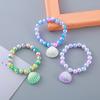 Pulsera para niños ventas directas de fábrica pulsera de perlas degradadas de pez linda concha copo de nieve pulsera para niños al por mayor