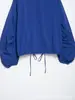 Moda europea y americana transfronteriza para mujer otoño nuevo versátil casual holgado cuello mao con botones chaqueta 4772703