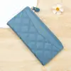 Cartera Larga para Mujer con Patrón de Diamantes, Estilo Ins, para Estudiantes, Billetera Plegable de 2 Pliegues, Cartera Larga para Mujer al por Mayor