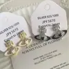 Brincos de Tarraxa Estrela de Cinco Pontas Saturno com Esmalte de Imperatriz e Zircônia Microincrustada com Gota de Óleo, Brincos Versáteis de Moda de Luxo Leve