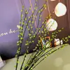 Flores artificiais neve flutuante salgueiro galhos secos wintersweet galhos secos botões de salgueiro decoração de casa vaso arranjo de flores ornamentos planta verde flores artificiais atacado