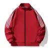 Nuevo Suéter para Hombre, Pareja, Casual, Chaqueta Deportiva, Tres Rayas, Cuello Vertical, Moda, Chaqueta Versátil, Cárdigan, Top