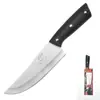 Venta al por mayor de fábrica cuchillo de chef de acero inoxidable mango blanco y negro cuchillo multiusos de cocina cuchillo de fruta para el hogar cuchillo para cortar carne de cocina
