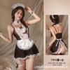 Traje de Empregada Feimu Lingerie Sexy Uniforme Pijama Sexy Renda Empregada Role Play Tamanho Grande Roupas Sexy 7911